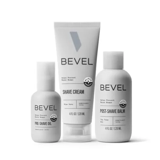 Bevel Men's Shaving Set - Skin Care Trio