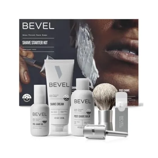 Bevel Men's Shaving Kit Deluxe Set