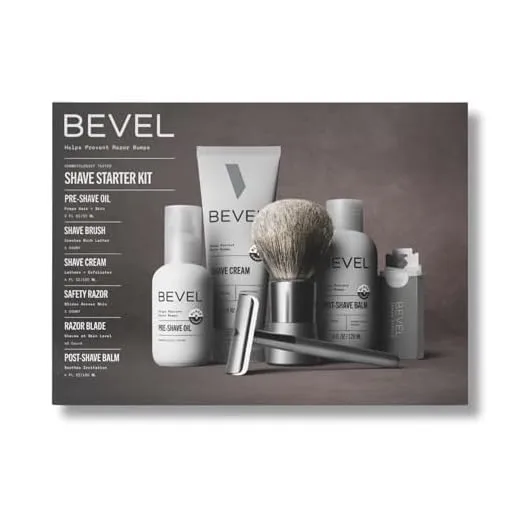 Bevel Men's Shaving Kit Deluxe Set
