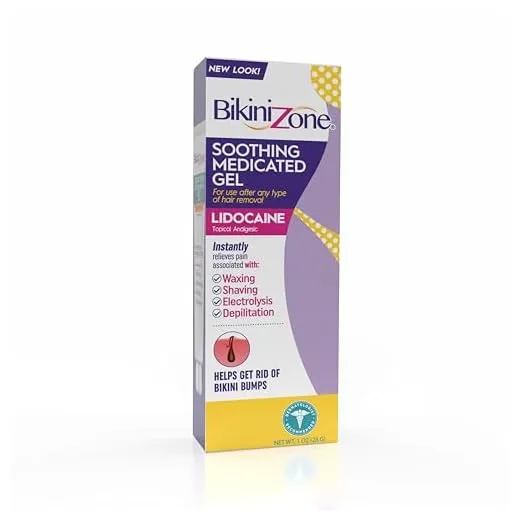 Bikini Zone Medicated After Shave Gel - Instantly Stop Shaving Bumps, Irritation, Redness & Itching in Sensitive Areas - Gentle, Clear Formula - Dermatologist Approved (1 oz)