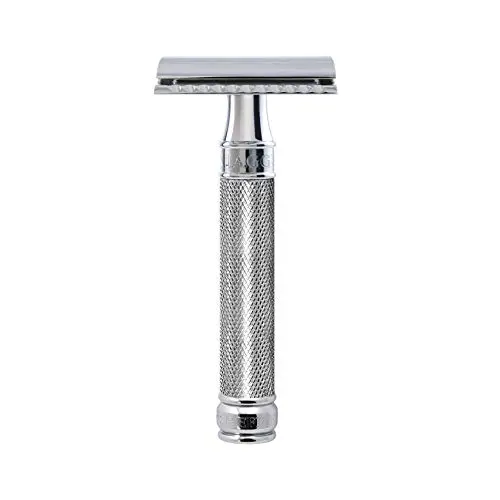 Edwin Jagger DE89KN Safety Razor with Knurled Effect Handle
