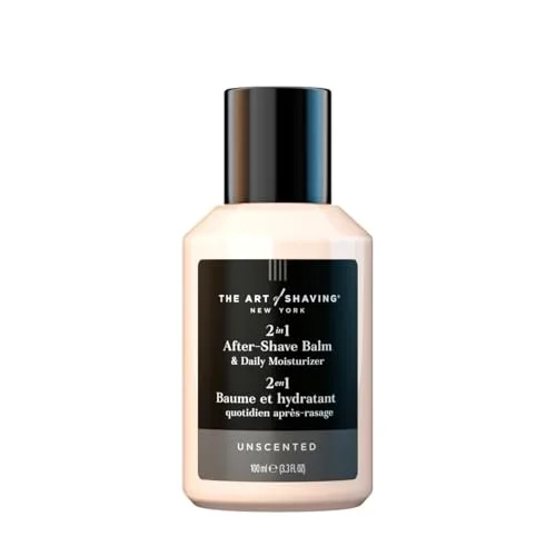 The Art of Shaving After-Shave Balm for Men - Face Moisturizer, Clinically Tested for Sensitive Skin, Unscented, 3.3 Fl Oz /100 ml, (Pack of 1)
