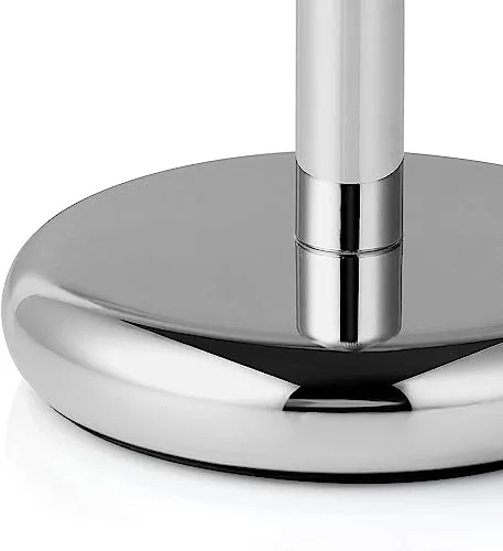 Perfecto Deluxe Chrome Razor and Brush Stand - The Best Safety Razor Stand. This Will Prolong The Life of Your Shaving Brush, metal