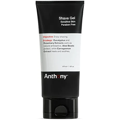 Anthony Shave Gel for Sensitive Skin, 6 Fl Oz
