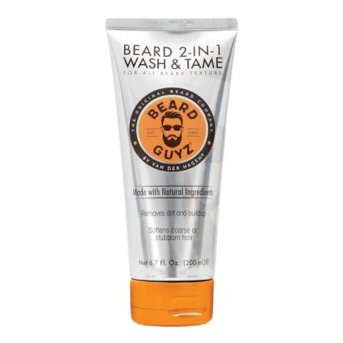 Beard Guyz 2-in-1 Beard Wash and Conditioner, Deep Cleansing Beard Shampoo for Men, Softening & Taming Formula 6.7 oz (Pack of 1)