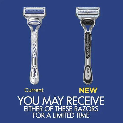 Gillette SkinGuard Razors, 1 Gillette Razor, 4 Razor Blade Refills, Designed for Men with Skin Irritation, Razor Bumps, and Sensitive Skin