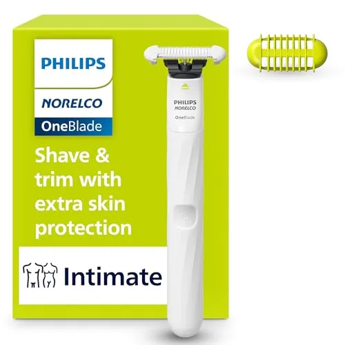Philips Norelco OneBlade Intimate Trimmer and Shaver with Skin Protection
