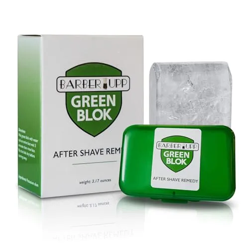 Natural Alum Block Aftershave Care - 3.5 oz (100g) Skin Soother & Instant Calm from Razor | Styptic for Nicks & Irritation - Suitable for All Skin Types | Includes Compact Travel Storage Case ...