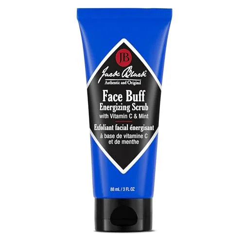 Jack Black Face Buff Energizing Scrub, Exfoliating Mens Face Wash, 3 Fl Oz