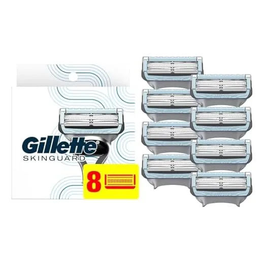 Gillette SkinGuard Men's Razor Blades, 8 Blade Refills