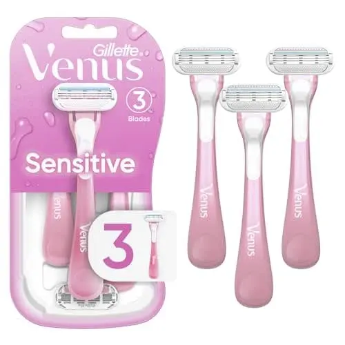 Gillette Venus Sensitive Women's Disposable Razors - Single Package of
