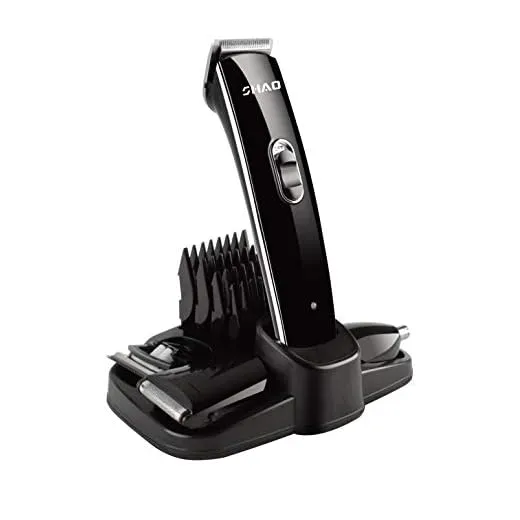 Electric Shaver and Beard Trimmer - 5 in 1 Multi-functional Rechargeable Cordless Grooming Kit for Men and Women- Face, Body, Beard, Nose Hair Trimmer with Micro Shaver, RCF-2059 (Black)