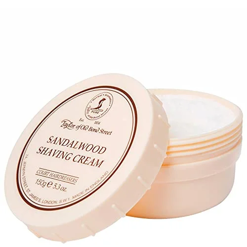 Taylor of Old Bond Street Sandalwood Shaving Cream Bowl, 5.3-Ounce