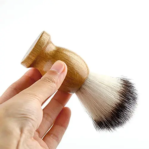 Anbbas Shaving Brush Set for Men 3in1 Vegan Style Synthetic Badger Hair Shaving Brushes, Stainless Steel Shaving Stand + Bowl Perfect for Wet Close Shave