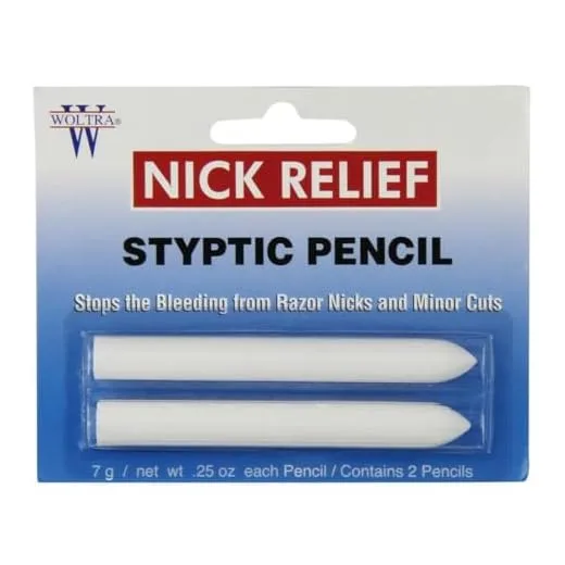 Clubman Woltra Nick Relief Styptic Pencil, 0.25 oz (2 Pencils)