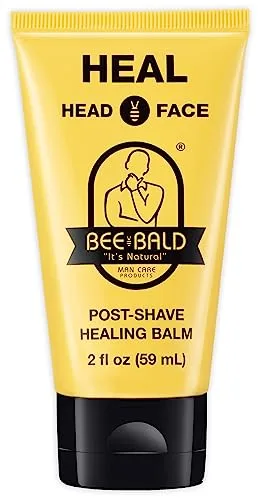 Bee Bald HEAL Aftershave for Men, Calm & Soothes, After Shave Balm, 2 fl oz