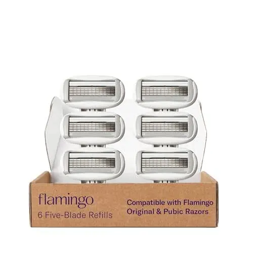 FLAMINGO Women's Razor 5-Blade Refills - Razors for Women -