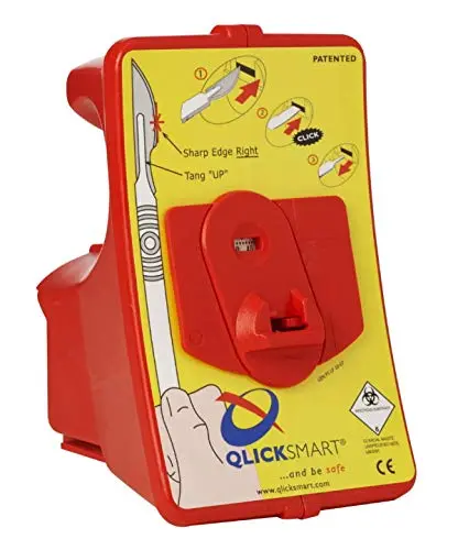 Dermaplaning BladeFLASK, Non-Sterile QLICKSMART Scalpel Blade Disposal