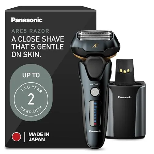 Panasonic ARC5 Electric Razor for Men, 5-Blade Electric Foil Shaver Wet Dry