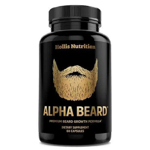 ALPHA BEARD Growth Vitamins | Biotin 10K MCG, Collagen, Keratin,