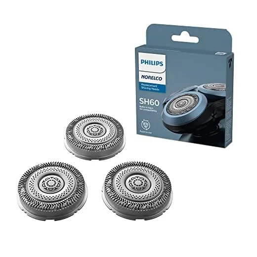 Philips Norelco Genuine SH60/72 Shaving Heads Compatible with Norelco Shaver Series 6000