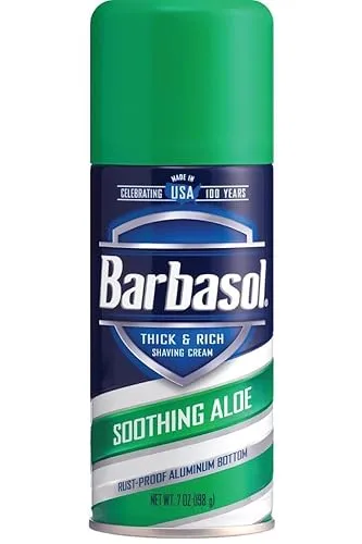 PERIO PROD Barbasol Soothing Aloe Thick & Rich Shave Cream,