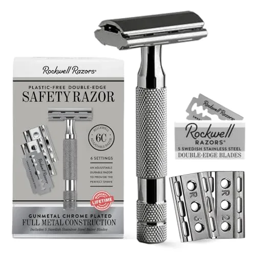 Rockwell 6C Gunmetal Chrome Safety Razor