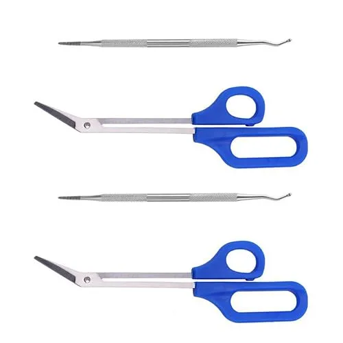2 Sets Long Handle Toenail Clippers Nail Cutter Pedicure Nail