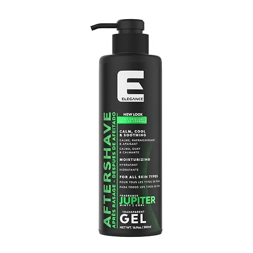 Elegance After Shave Lotion for Men, 500ml, Jupiter (Green), Real