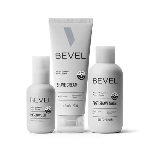 Bevel Shaving Kit for Men - Includes Pre Shave Oil,