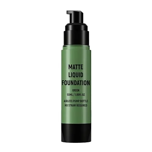 Green Face Paint, Liquid Makeup Foundation, Flawless & Full Coverage