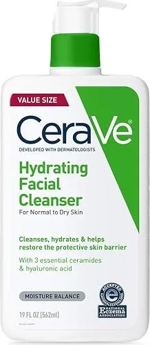 CeraVe Hydrating Cleanser with Hyaluronic Acid, Face Wash for Dry