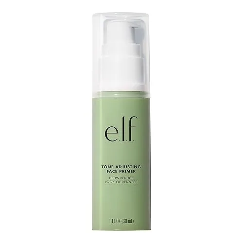 e.l.f. Tone Adjusting Face Primer, Makeup Primer For Neutralizing Uneven