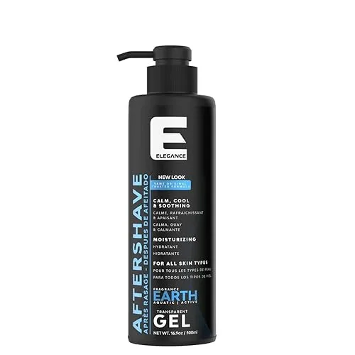 Elegance After Shave Lotion for Men, 500ml, Earth (Blue), Real