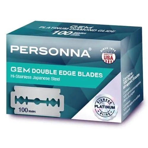 Personna Platinum GEM Double Edge Blade. Surgical Japanese Stainless Steel