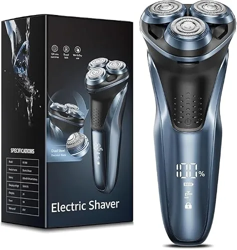 Travel Electric Razor for Men:5D Floating Head Shavers for Men,