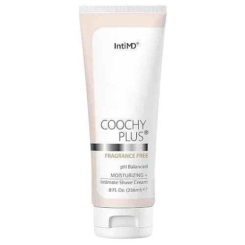 Coochy Plus Intimate Shaving Cream FRAGRANCE FREE For Pubic, Bikini