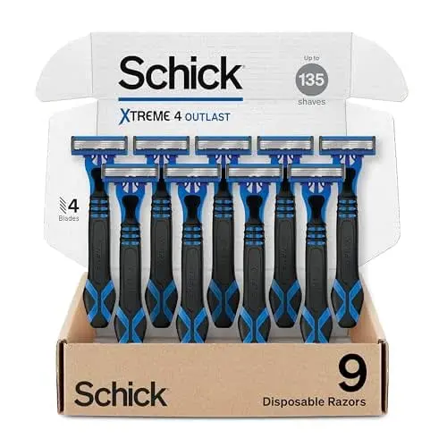 Schick Xtreme 4 Outlast Disposable Razors for Men - Schick