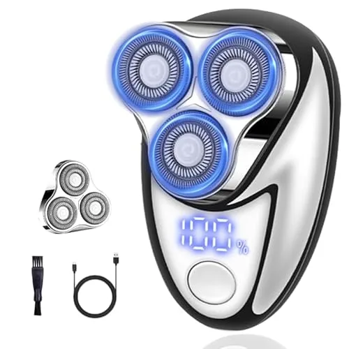 Mini Electric Shaver, Mini Portable Razor, USB Rechargeable Waterproof Shaver