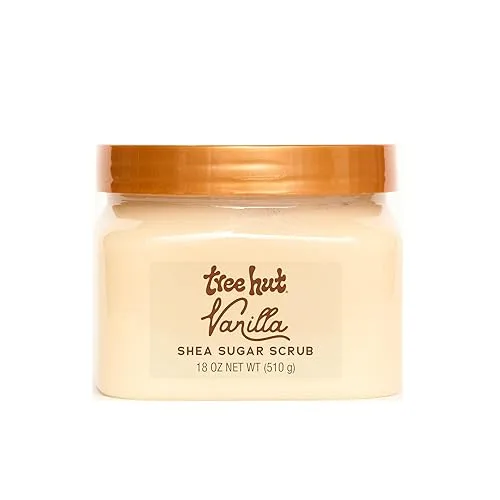Tree Hut Vanilla Shea Sugar Exfoliating & Hydrating Body Scrub,