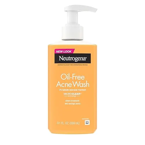 Neutrogena Oil-Free Acne Face Wash - Facial Cleanser with Salicylic