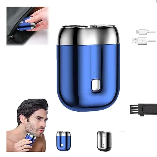 2026 New Model Mini Dual-Head Electric Shaver, Electric Mini Portable