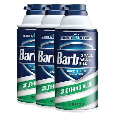 Sensitive Skin Men's Shaving Cream, Thick Rich Lather with Aloe