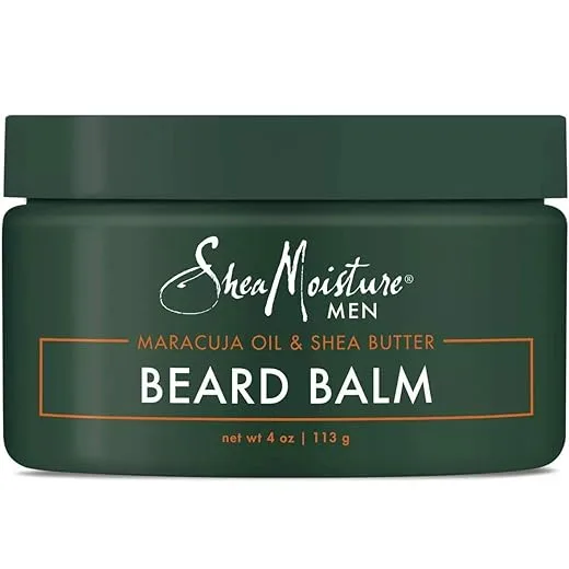 SHEA MOISTURE Mens Beard Balm, All Natural ingredients, Made With Maracuja Infused Shea Butter, Shape-Smooth & Define, 4 Ounce (M-BB-2949)