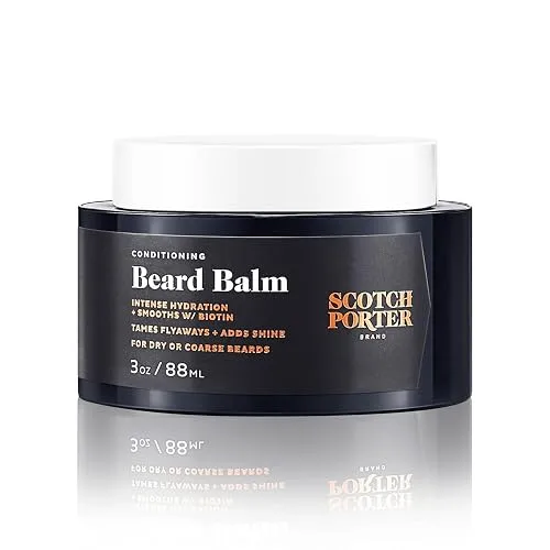 Scotch Porter Conditioning Beard Balm for Men, Warm Spice &
