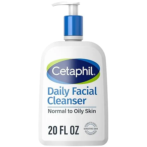 Cetaphil Face Wash, Daily Facial Cleanser for Sensitive, Combination to