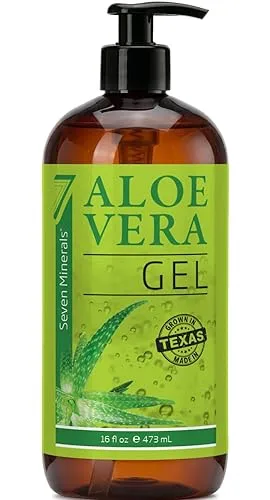 Seven Minerals Aloe Vera Gel with Freshly Cut Pure Organic