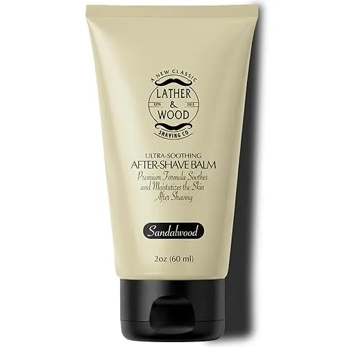 Best After-shave Balm, Sandalwood Scent, Premium Aftershave Lotion, Soothes and