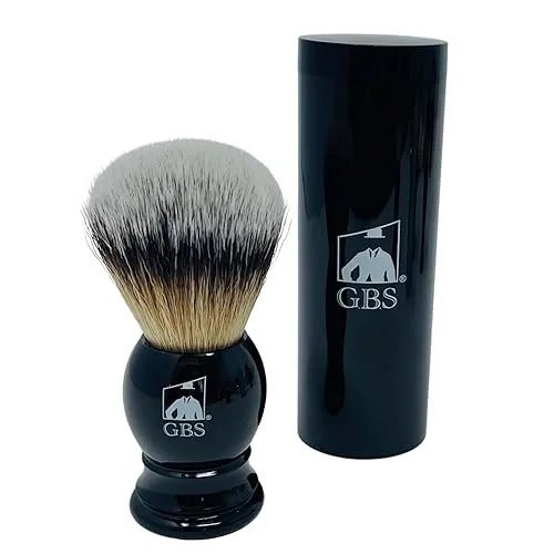 G.B.S Synthetic Shaving Brush with Travel Tube - Professional Wet