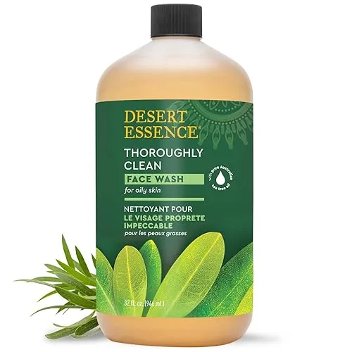 Desert Essence Thoroughly Clean Face Wash with Tea Tree Oil,